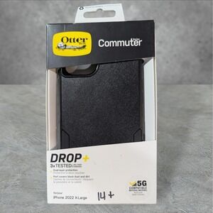 A1. Otterbox Commuter Case for Apple iPhone 2022 X-Large/14 +‎ (Plus) Black